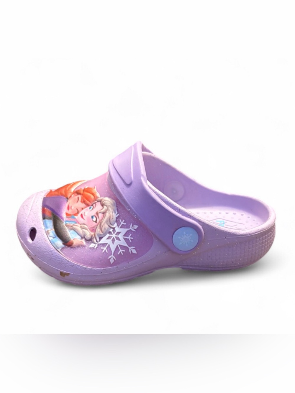 Disney Frozen Lilac Kids Clog Shoes with Elsa & Anna